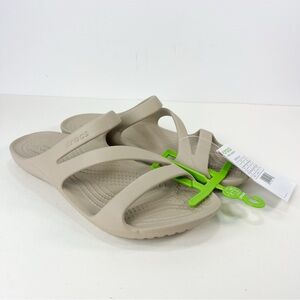 Crocs Kadee II Sandals Tan Cobblestone size 8 NWT